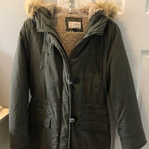 Women’s Utility Jacket Faux Fur Hood